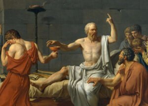Socrate est un philosophe grec du Vᵉ siècle av. J.-C.